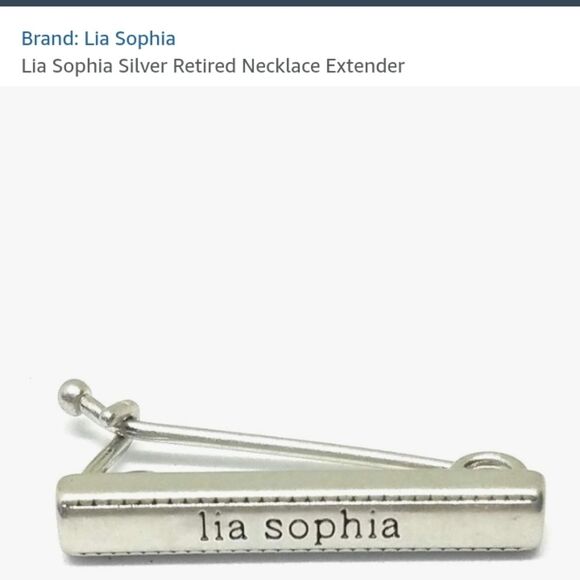 Lia Sophia Brand Jewelry Silver Retired Necklace Extender Shortener New - Picture 2 of 10